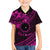 Kia Orana Cook Islands Hawaiian Shirt Circle Stars With Floral Pink Pattern LT01 - Polynesian Pride