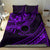 Kia Orana Cook Islands Bedding Set Circle Stars With Floral Purple Pattern LT01 - Polynesian Pride