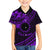 Kia Orana Cook Islands Family Matching Puletasi Dress and Hawaiian Shirt Circle Stars With Floral Purple Pattern LT01 Son's Shirt Purple - Polynesian Pride