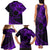 Kia Orana Cook Islands Family Matching Tank Maxi Dress and Hawaiian Shirt Circle Stars With Floral Purple Pattern LT01 - Polynesian Pride