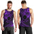 Kia Orana Cook Islands Men Tank Top Circle Stars With Floral Purple Pattern LT01 - Polynesian Pride