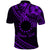 Kia Orana Cook Islands Polo Shirt Circle Stars With Floral Purple Pattern LT01 - Polynesian Pride