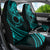 Kia Orana Cook Islands Car Seat Cover Circle Stars With Floral Turquoise Pattern LT01 - Polynesian Pride