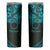 Kia Orana Cook Islands Skinny Tumbler Circle Stars With Floral Turquoise Pattern