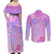 Polynesian Shark Valentine Couples Matching Off Shoulder Maxi Dress and Long Sleeve Button Shirt Sweet Unique Version LT01 - Polynesian Pride