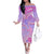 Polynesian Shark Valentine Family Matching Off Shoulder Long Sleeve Dress and Hawaiian Shirt Sweet Unique Version LT01 Mom's Dress Pink - Polynesian Pride