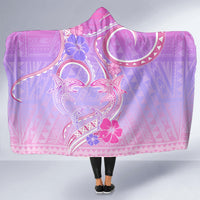 Polynesian Shark Valentine Hooded Blanket Sweet Unique Version LT01 - Polynesian Pride