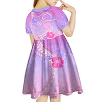 Polynesian Shark Valentine Kid Short Sleeve Dress Sweet Unique Version LT01 - Polynesian Pride