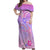 Polynesian Shark Valentine Off Shoulder Maxi Dress Sweet Unique Version LT01 Women Pink - Polynesian Pride