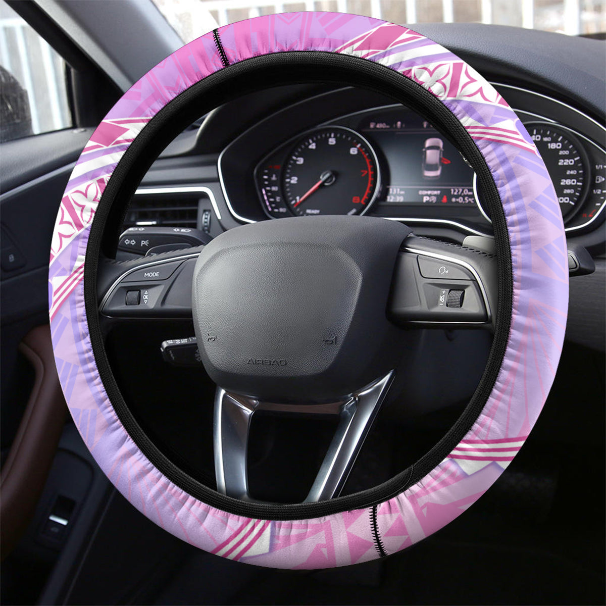 Polynesian Shark Valentine Steering Wheel Cover Sweet Unique Version LT01 - Polynesian Pride