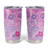 Polynesian Shark Valentine Tumbler Cup Sweet Unique Version LT01 Pink - Polynesian Pride