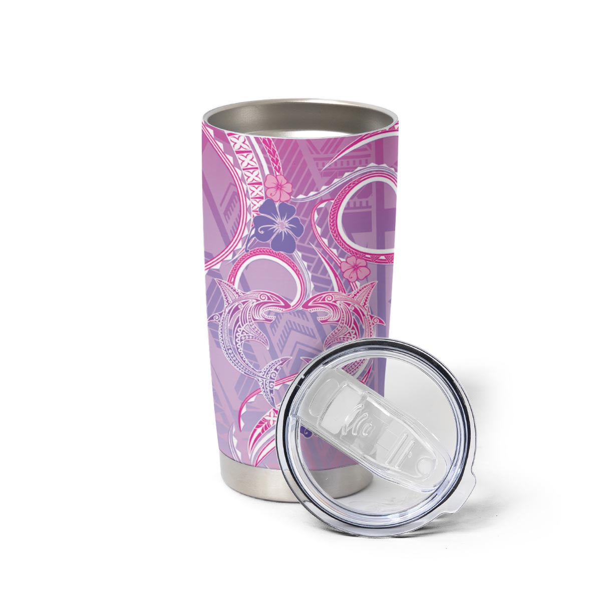Polynesian Shark Valentine Tumbler Cup Sweet Unique Version LT01 - Polynesian Pride