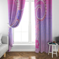Polynesian Shark Valentine Window Curtain Sweet Unique Version LT01 - Polynesian Pride
