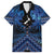 Personalised Aotearoa Matariki Family Matching Off Shoulder Short Dress and Hawaiian Shirt Blue Fern Maori Poutama