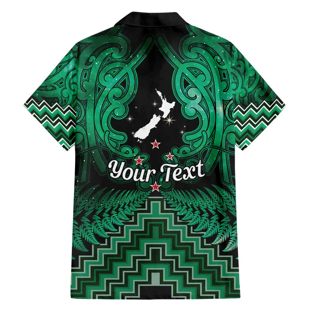 Personalised Aotearoa Matariki Hawaiian Shirt Green Fern Maori Poutama LT01 - Polynesian Pride