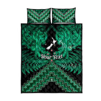 Personalised Aotearoa Matariki Quilt Bed Set Green Fern Maori Poutama LT01 - Polynesian Pride