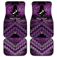 Personalised Aotearoa Matariki Car Mats Purple Fern Maori Poutama LT01 - Polynesian Pride