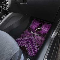 Personalised Aotearoa Matariki Car Mats Purple Fern Maori Poutama LT01 - Polynesian Pride