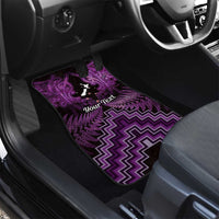Personalised Aotearoa Matariki Car Mats Purple Fern Maori Poutama LT01 - Polynesian Pride