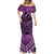 Personalised Aotearoa Matariki Mermaid Dress Purple Fern Maori Poutama