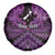 Personalised Aotearoa Matariki Spare Tire Cover Purple Fern Maori Poutama