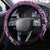 Aotearoa Matariki Steering Wheel Cover Purple Fern Maori Poutama
