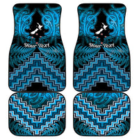 Personalised Aotearoa Matariki Car Mats Turquoise Fern Maori Poutama LT01 - Polynesian Pride