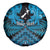 Personalised Aotearoa Matariki Spare Tire Cover Turquoise Fern Maori Poutama