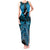 Personalised Aotearoa Matariki Tank Maxi Dress Turquoise Fern Maori Poutama