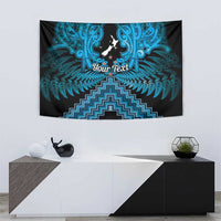 Personalised Aotearoa Matariki Tapestry Turquoise Fern Maori Poutama