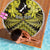 Personalised Aotearoa Matariki Beach Blanket Yellow Fern Maori Poutama