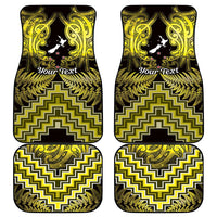 Personalised Aotearoa Matariki Car Mats Yellow Fern Maori Poutama LT01 - Polynesian Pride