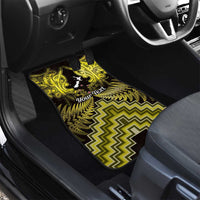 Personalised Aotearoa Matariki Car Mats Yellow Fern Maori Poutama LT01 - Polynesian Pride