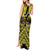 Personalised Aotearoa Matariki Tank Maxi Dress Yellow Fern Maori Poutama