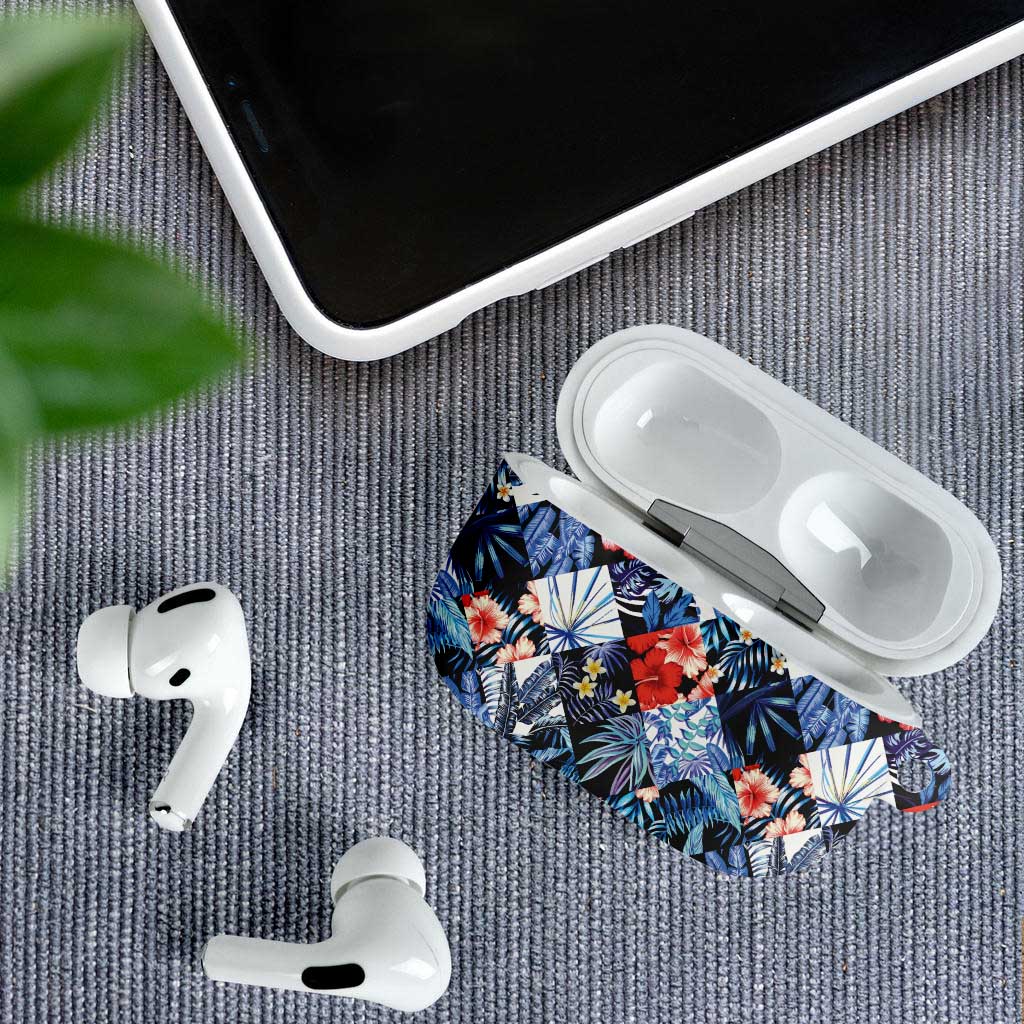 Hawaii Tropicana Blue Pattern AirPods Case LT01 - Polynesian Pride