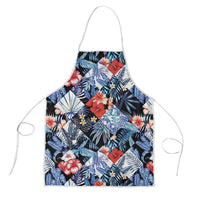 Hawaii Tropicana Blue Pattern Apron LT01 Blue - Polynesian Pride
