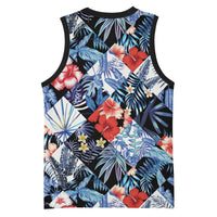 Hawaii Tropicana Blue Pattern Basketball Jersey LT01 - Polynesian Pride