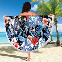 Hawaii Tropicana Blue Pattern Beach Blanket LT01 - Polynesian Pride