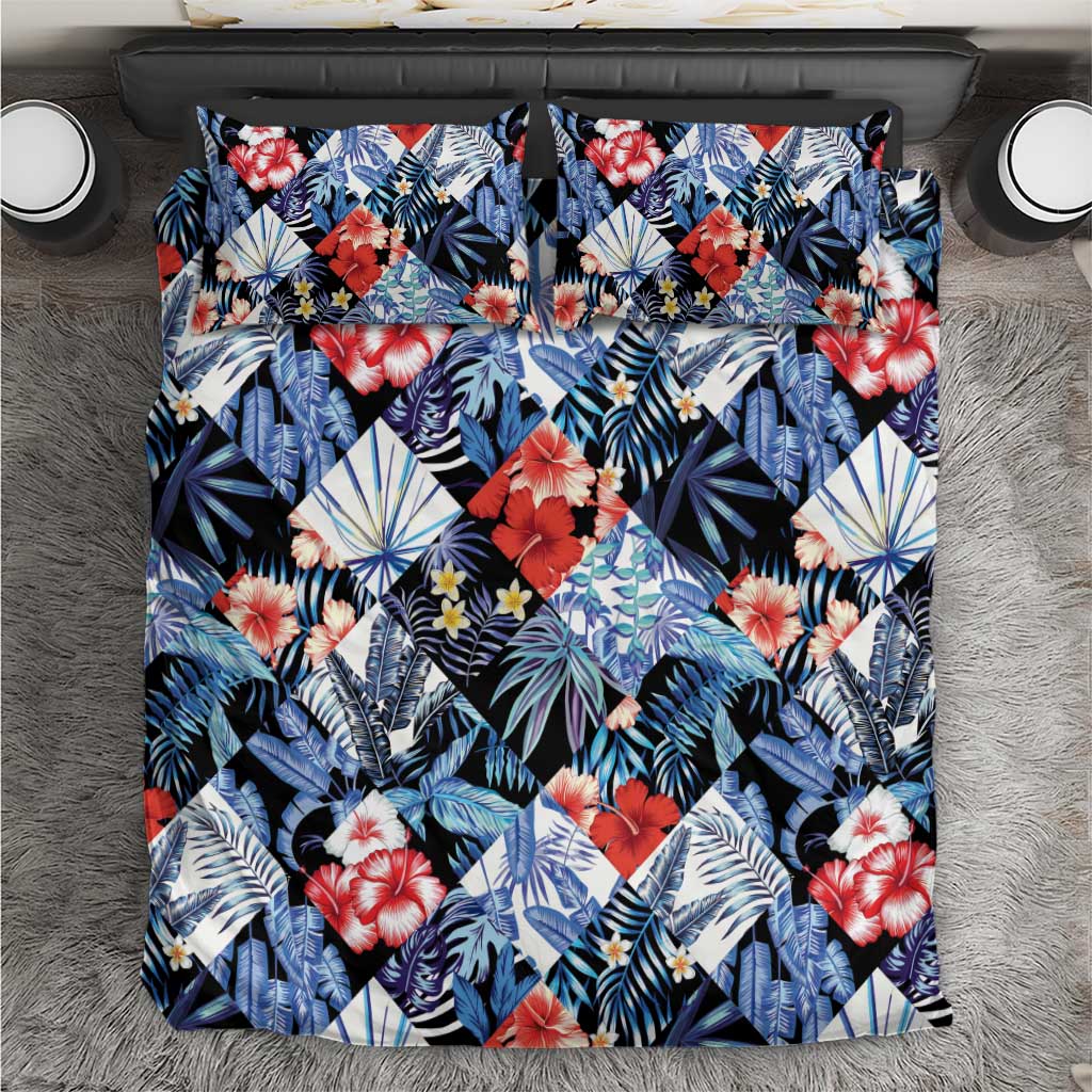 Hawaii Tropicana Blue Pattern Bedding Set - Polynesian Pride