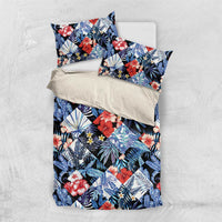 Hawaii Tropicana Blue Pattern Bedding Set - Polynesian Pride