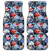 Hawaii Tropicana Blue Pattern Car Mats - Polynesian Pride