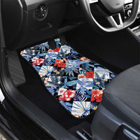 Hawaii Tropicana Blue Pattern Car Mats - Polynesian Pride