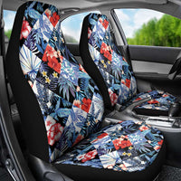 Hawaii Tropicana Blue Pattern Car Seat Cover - Polynesian Pride
