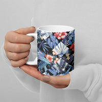 Hawaii Tropicana Blue Pattern Ceramic Mug LT01 - Polynesian Pride