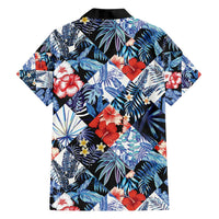 Hawaii Tropicana Blue Pattern Family Matching Puletasi and Hawaiian Shirt LT01 - Polynesian Pride