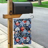 Hawaii Tropicana Blue Pattern Garden Flag - Polynesian Pride