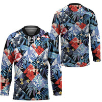 Hawaii Tropicana Blue Pattern Hockey Jersey LT01 - Polynesian Pride