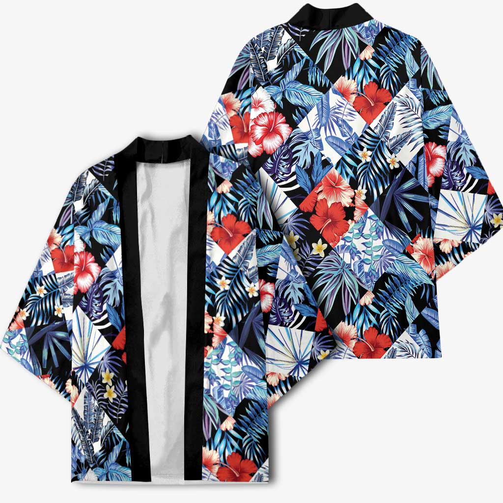 Hawaii Tropicana Blue Pattern Kimono LT01 - Polynesian Pride