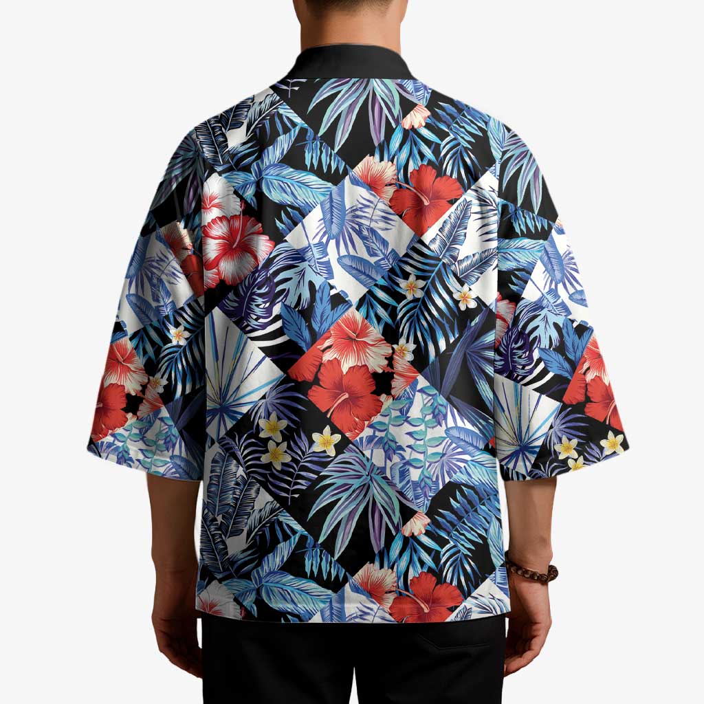 Hawaii Tropicana Blue Pattern Kimono LT01 - Polynesian Pride