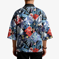 Hawaii Tropicana Blue Pattern Kimono LT01 - Polynesian Pride